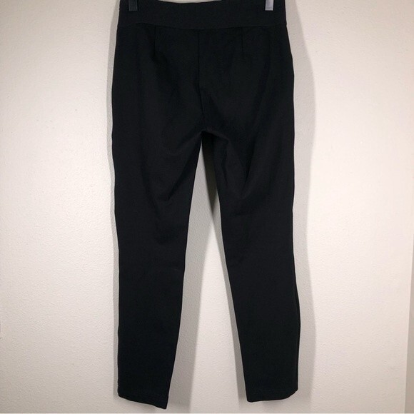 Seraphine Maternity Tailored Black Maternity Pants Ponte Trousers Seam Front 2 - Picture 5 of 9